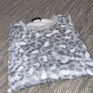 Cheetah Print acre Neck